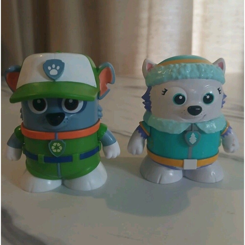 Paw Patrol Booksy Toys  Everest Rocky Collectible Figure Opens No Books